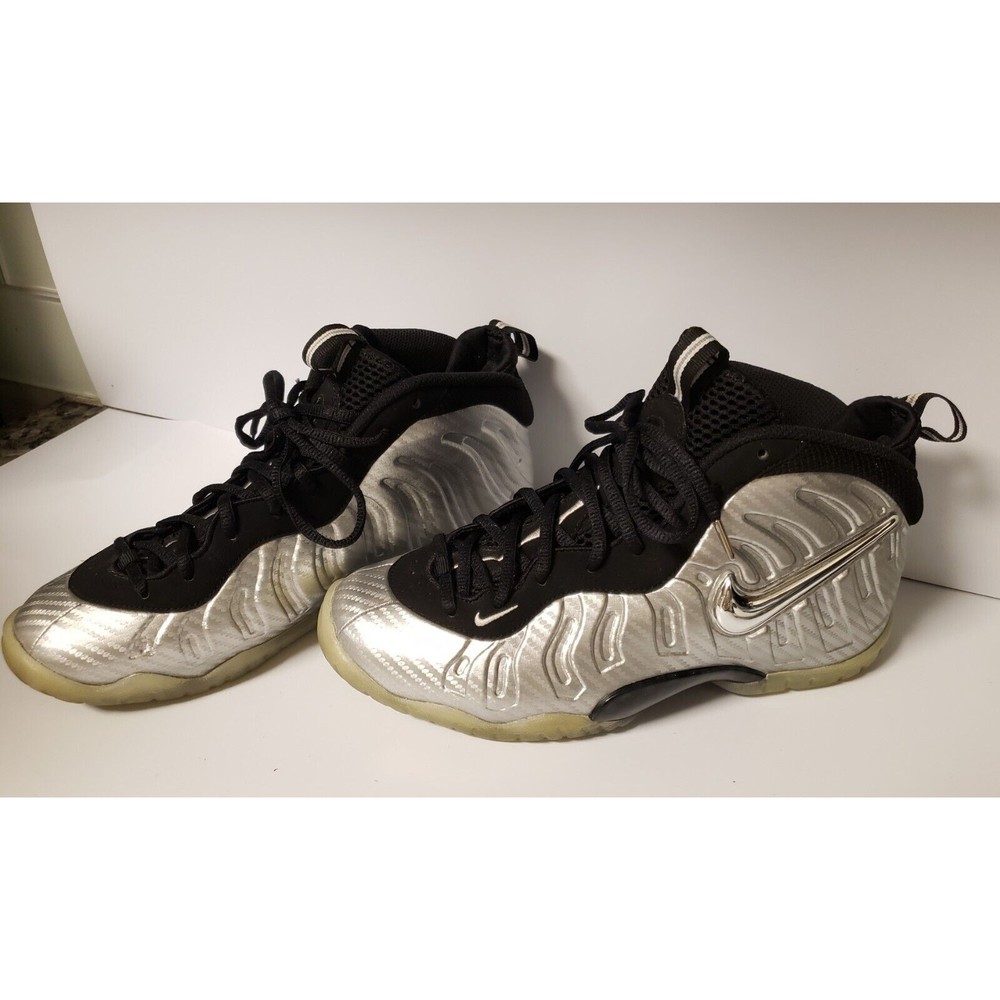 Nike Youth Little Posite Pro GS 'Silver Surfer' 644792-007 Size 6.5Y